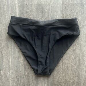 Shein High Waisted Bikini Bottoms ✧ Black ✧  Size M